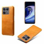 For OnePlus Ace Racing Calf Texture PC + PU Phone Case(Orange)