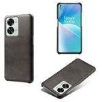 For OnePlus Nord 2T 5G Calf Texture PC + PU Phone Case(Black)