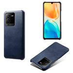 For vivo S15 Pro Calf Texture PC + PU Phone Case(Blue)