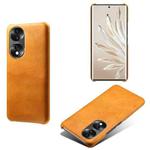 For Honor 70 Calf Texture PC + PU Phone Case(Orange)