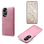 For Honor 70 Calf Texture PC + PU Phone Case(Pink)