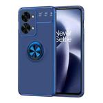 For OnePlus Nord 2T Metal Ring Holder TPU Phone Case(Blue)