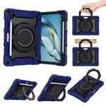 For Huawei Matepad Pro 10.8 Armor Contrast Color Silicone + PC Tablet Case(Navy Blue)