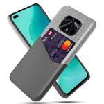 For Huawei nova 9z 5G Cloth Texture Card Slot PC + PU Phone Case(Grey)