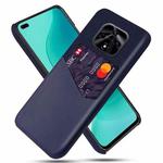For Huawei nova 9z 5G Cloth Texture Card Slot PC + PU Phone Case(Blue)