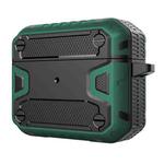 Bumblebee Two-Color Three-Proof Earphones Protective Case For AirPods Pro(Dark Green + Black)