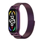 For Xiaomi Mi Band 7 / 7 NFC MIJOBS Milan Magnetic Plus Stainless Steel Watch Band(Purple)