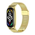 For Xiaomi Mi Band 7 / 7 NFC MIJOBS Milan Buckle Plus Stainless Steel Watch Band(Gold)