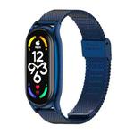 For Xiaomi Mi Band 7 / 7 NFC MIJOBS Milan Buckle Plus Stainless Steel Watch Band(Blue)