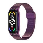 For Xiaomi Mi Band 7 / 7 NFC MIJOBS Milan Buckle Plus Stainless Steel Watch Band(Purple)