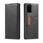For Galaxy S20 LC.IMEEKE LC-001 Series PU + TPU Color Matching Frosted Horizontal Flip Leather Case with Holder & Card Slot(Black)