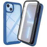 For iPhone 14 Plus Starry Sky Full Body Hybrid Shockproof Phone Case  (Royal Blue)