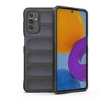 For Samsung Galaxy M52 5G Magic Shield TPU + Flannel Phone Case(Dark Grey)