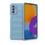 For Samsung Galaxy M52 5G Magic Shield TPU + Flannel Phone Case(Blue)