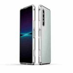 For Sony Xperia 1 IV Aurora Series Lens Protector + Metal Frame Protective Phone Case(Silver)