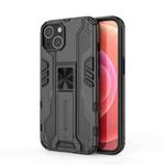 For iPhone 14 Plus Supersonic PC + TPU Holder Phone Case  (Black)