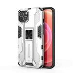 For iPhone 14 Plus Supersonic PC + TPU Holder Phone Case  (White)