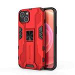 For iPhone 14 Plus Supersonic PC + TPU Holder Phone Case  (Red)