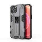 For iPhone 14 Plus Supersonic PC + TPU Holder Phone Case  (Grey)