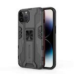 For iPhone 14 Pro Max Supersonic PC + TPU Holder Phone Case (Black)