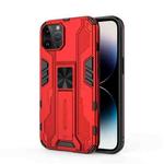 For iPhone 14 Pro Max Supersonic PC + TPU Holder Phone Case (Red)