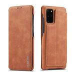 For Galaxy S20+ LC.IMEEKE Hon Ancient Series Horizontal Flip Leather Case with Holder & Card Slot(Brown)