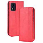 For TCL 303 / Alcatel 1B 2022 Magnetic Buckle Retro Crazy Horse Leather Phone Case(Red)