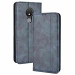 For Nokia C21 Magnetic Buckle Retro Crazy Horse Leather Phone Case(Blue)