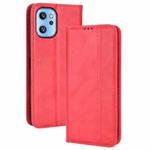 For UMIDIGI A13 / A13 Pro / A13S Magnetic Buckle Retro Crazy Horse Leather Phone Case(Red)