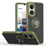 For Honor X7 Q Shadow 1 Series TPU + PC Phone Case with Ring(Green)