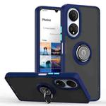 For Honor X7 Q Shadow 1 Series TPU + PC Phone Case with Ring(Royal Blue)