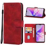For OPPO K10 5G Leather Phone Case(Red)