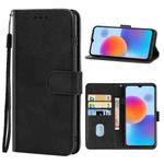 For ZTE Blade A52 2022 Leather Phone Case(Black)