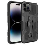 For iPhone 14 Pro Machine Armor Warrior PC + TPU Phone Case (Black)