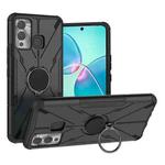 For Infinix Hot 12 Play Armor Bear Shockproof PC + TPU Phone Case(Black)