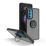 For Motorola Edge 20 Q Shadow 1 Series TPU + PC Phone Case with Ring(Black+Black)