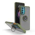 For Motorola Edge 20 Q Shadow 1 Series TPU + PC Phone Case with Ring(Green)