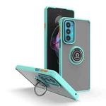 For Motorola Edge 20 Q Shadow 1 Series TPU + PC Phone Case with Ring(Sky Blue)
