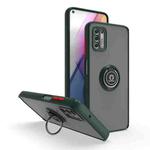 For Motorola Moto G Stylus 2021 Q Shadow 1 Series TPU + PC Phone Case with Ring(Dark Green)