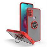 For Motorola Moto G10/G30 Q Shadow 1 Series TPU + PC Phone Case with Ring(Red)