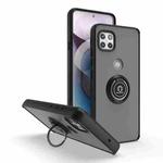 For Motorola One 5G Ace Q Shadow 1 Series TPU + PC Phone Case with Ring(Black+Black)