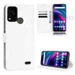 For BLU G71+ Diamond Texture Leather Phone Case(White)