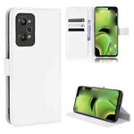 For OPPO Realme GT Neo 3T/GT Neo2/GT2 Diamond Texture Leather Phone Case(White)