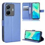 For vivo S15e Diamond Texture Leather Phone Case(Blue)