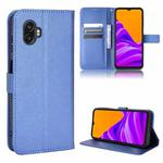 For Samsung Galaxy Xcover6 Pro Diamond Texture Leather Phone Case(Blue)