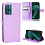 For OnePlus Nord CE 2 Lite 5G / OPPO Realme 9 Pro / 9 5G Diamond Texture Leather Phone Case(Purple)