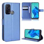 For OPPO Reno5 A Diamond Texture Leather Phone Case(Blue)