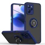 For OPPO Realme C35 Q Shadow 1 Series TPU + PC Phone Case with Ring(Royal Blue)