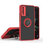 For TCL 20 XE Q Shadow 1 Series TPU + PC Phone Case with Ring(Red)