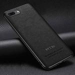Pasted Leather Litchi Texture TPU Phone Case For iPhone 8 Plus / 7 Plus(Black)